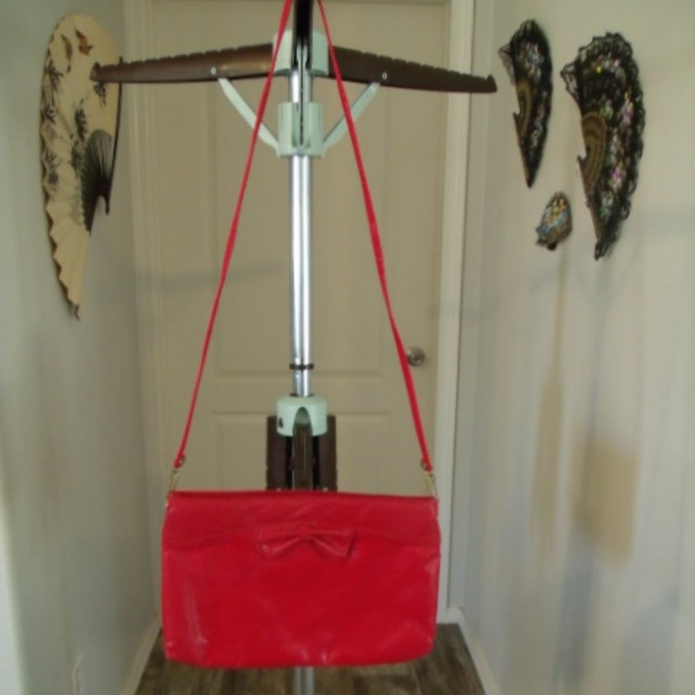 Red Ribbon Shoulder Bag Purse